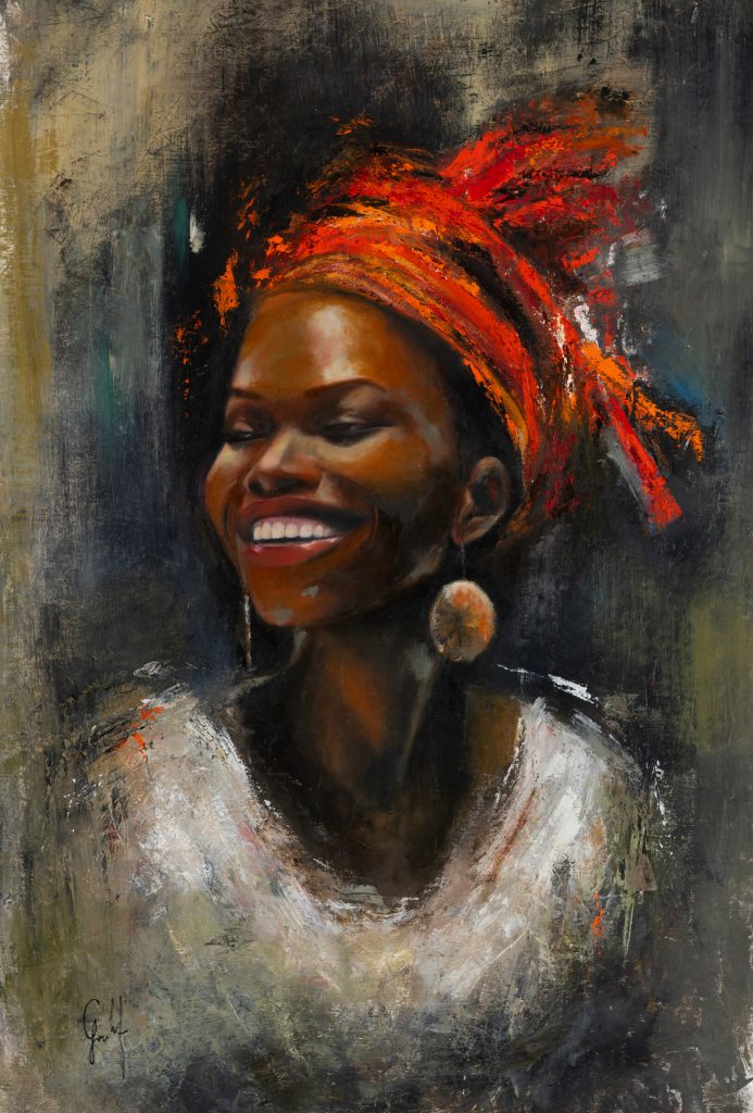 Nubian Princess — oil painting by Galit Cohen