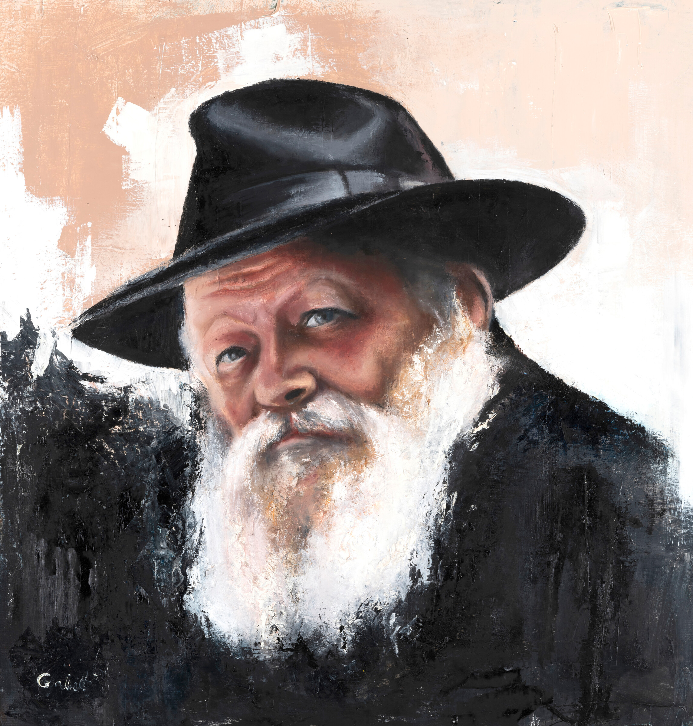 הרבי מלובביץ', ציור שמן מאת גלית כהן