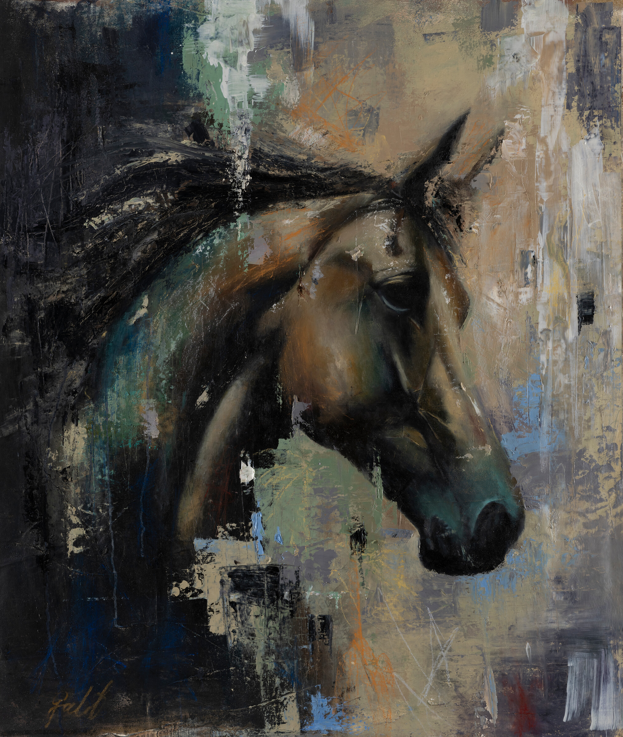 Wildbrush — oil painting by Galit Cohen