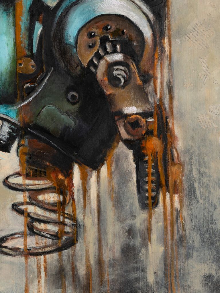 Heart 32 — detail of the oil painting by Galit Cohen