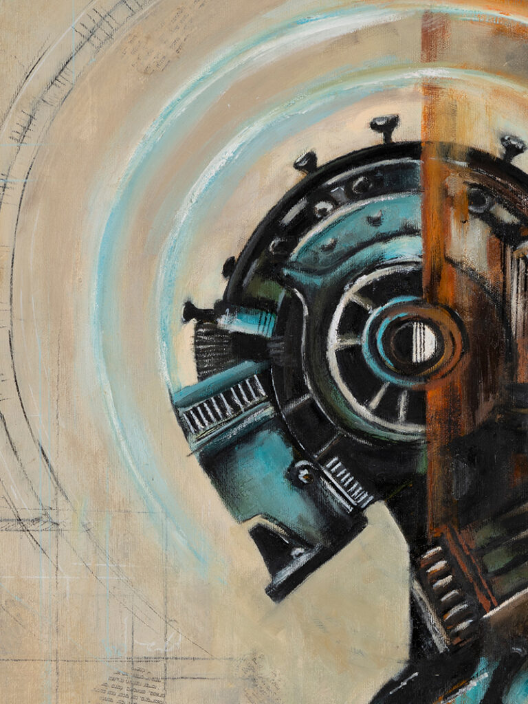 Heart 32 — detail of the oil painting by Galit Cohen