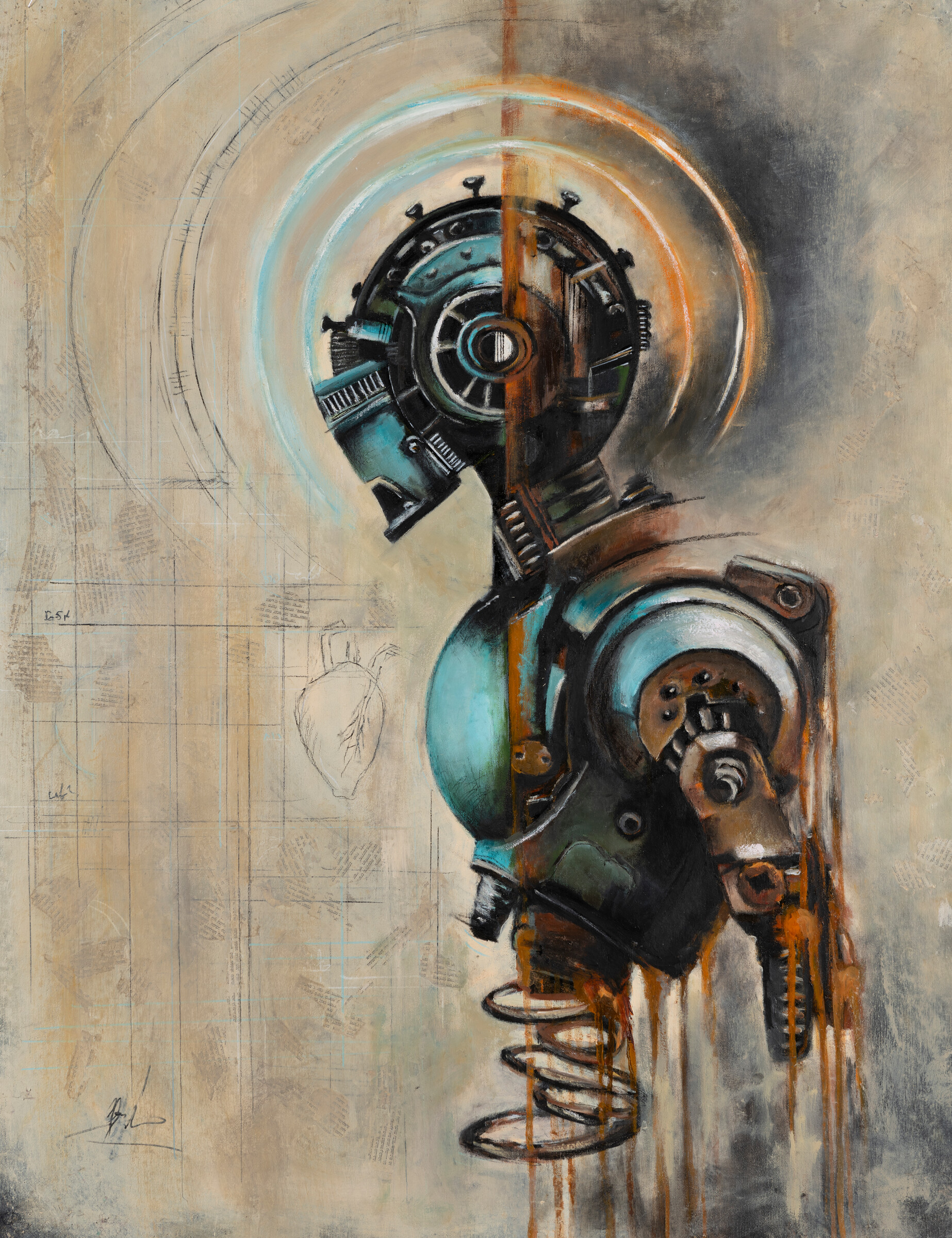 Heart 32 — oil painting by Galit Cohen