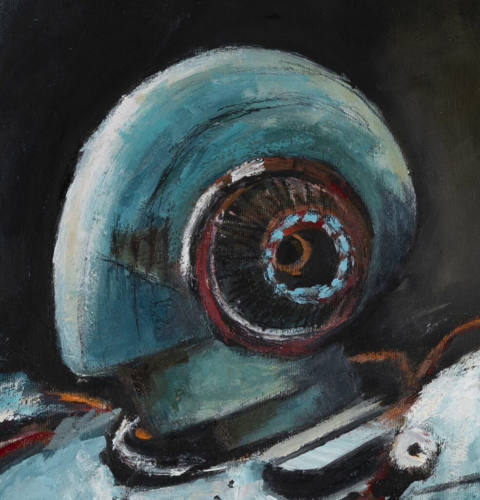 Anima 424 — detail of the oil painting by Galit Cohen
