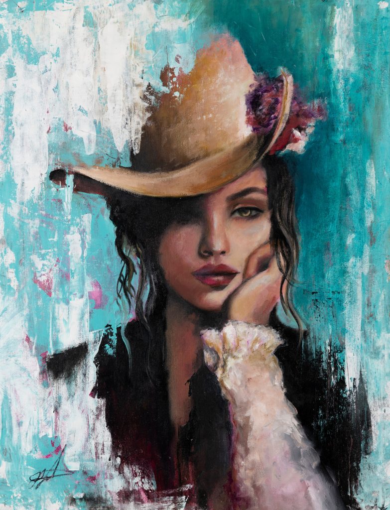 Between Thoughts — oil painting by Galit Cohen