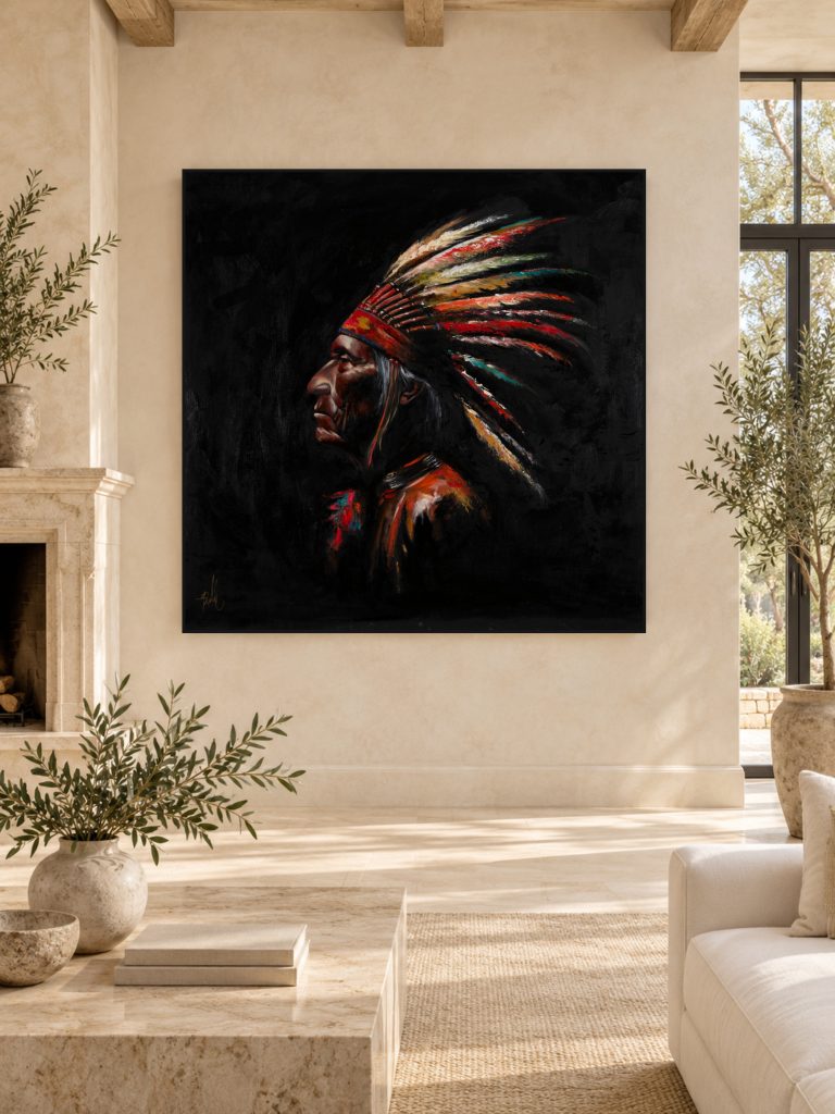 Chief by Galit Cohen in a timber stone living