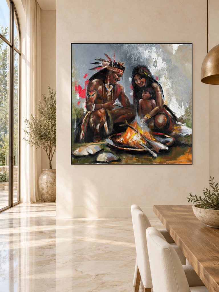 Circle of Fire by Galit Cohen in a family dining