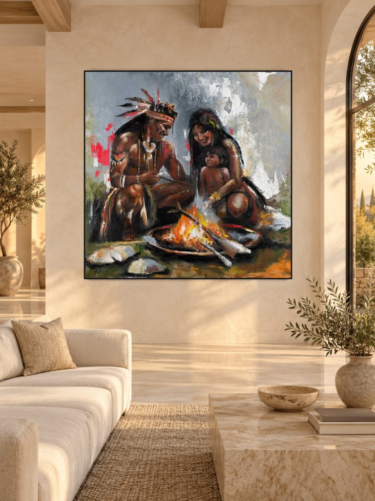Circle of Fire by Galit Cohen in a family living