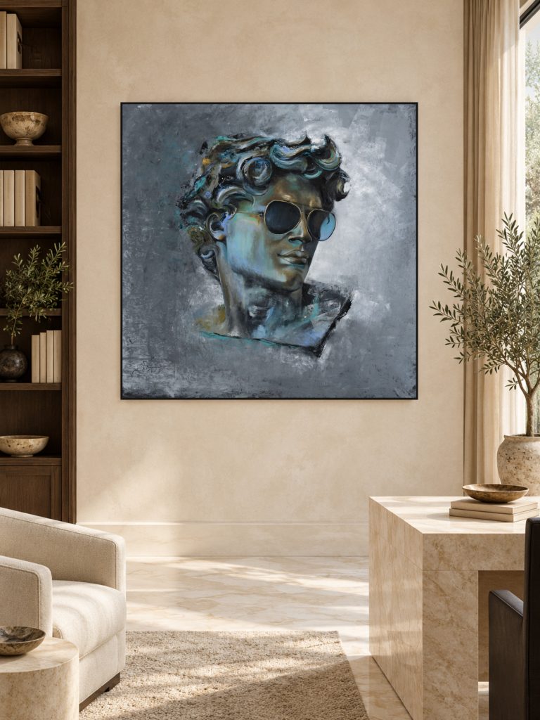 Dave by Galit Cohen in a gentlemans study