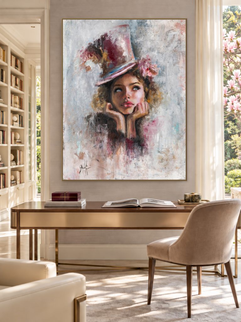 Dream by Galit Cohen above a writing desk