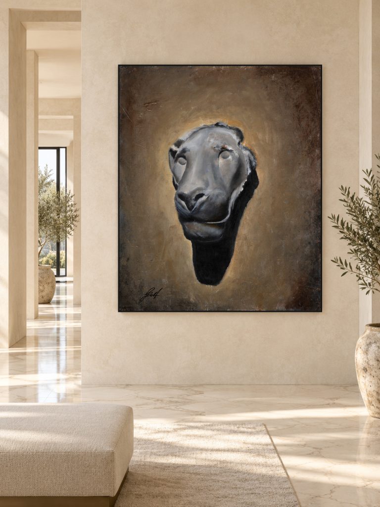 Emergence by Galit Cohen in a gallery corridor
