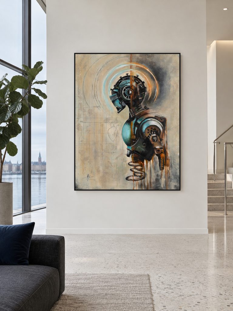 Heart 32 by Galit Cohen in a collector's salon