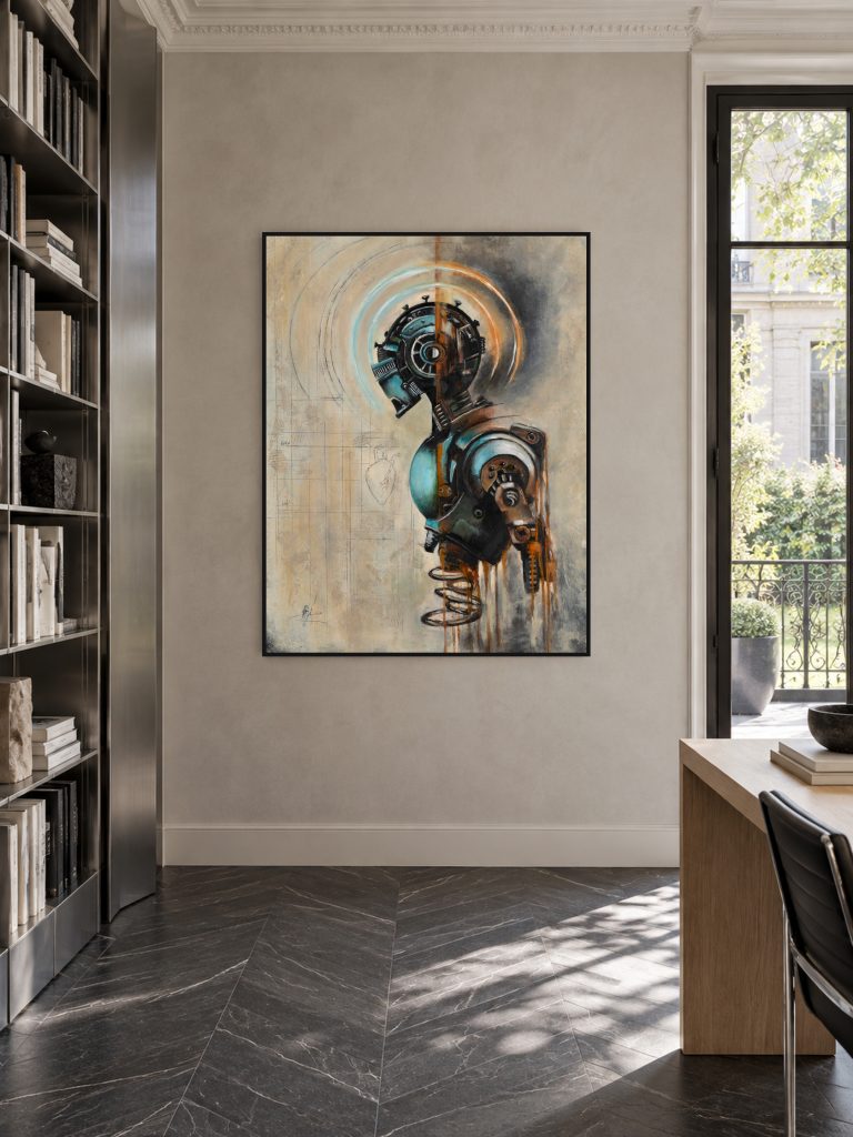 Heart 32 by Galit Cohen in an architect's study