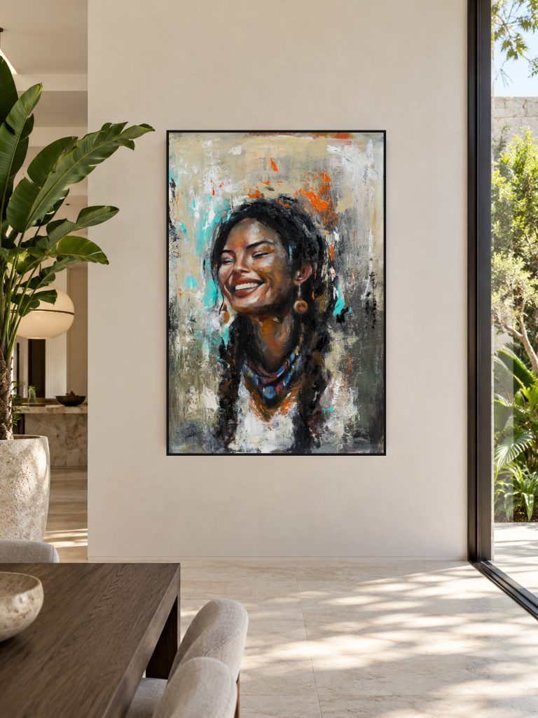 Joya by Galit Cohen above a family dining table