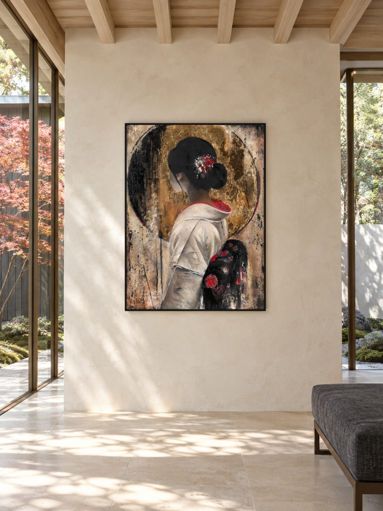 Ki Mono 1 by Galit Cohen in a courtyard living room