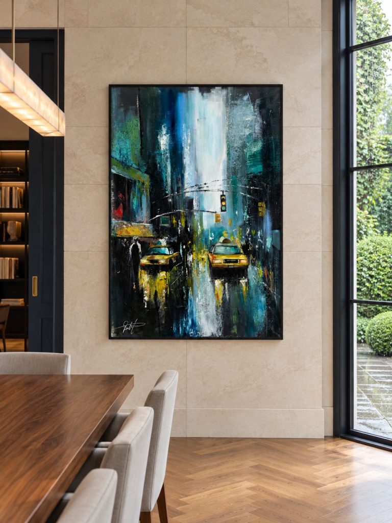 New York by Galit Cohen above a dining table