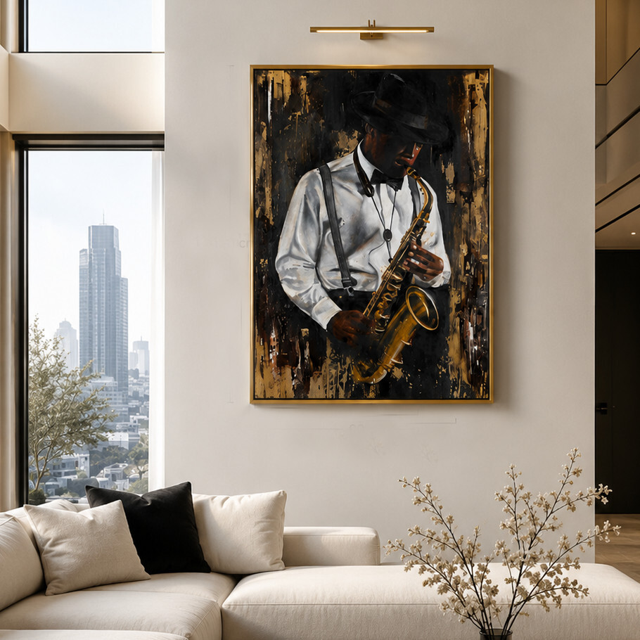 Soul in Oil oil painting by Galit Cohen in an illustrative interior