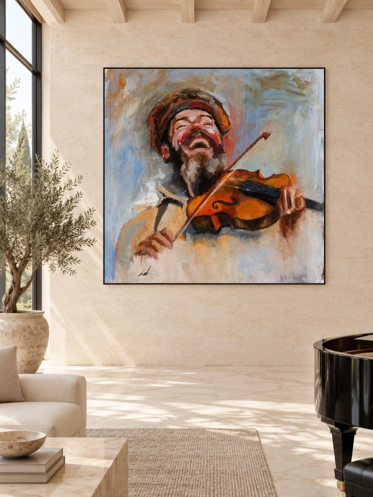 Tuvia by Galit Cohen in a piano room