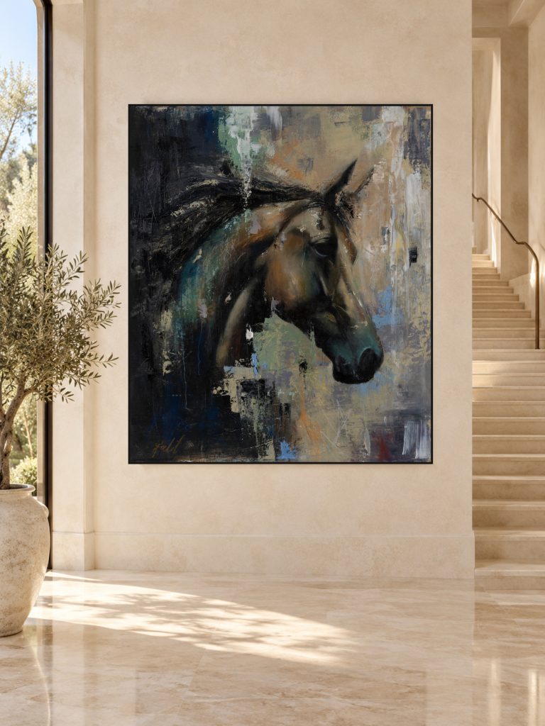 Wildbrush by Galit Cohen in a stone foyer